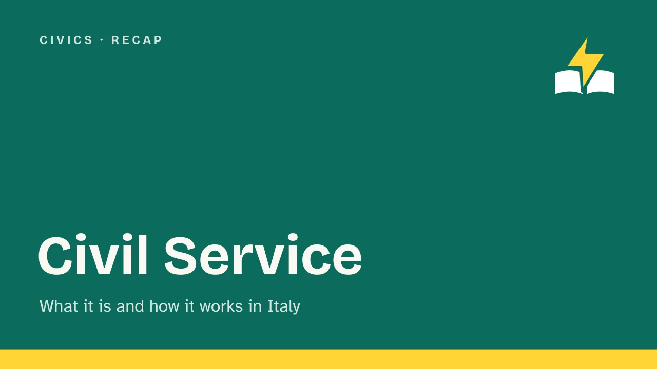 Slide 1 of the presentation on Civil Service: Civil Service