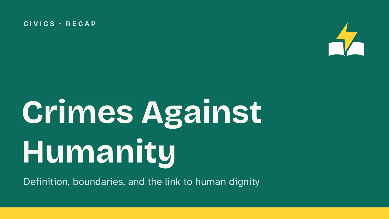 Slide 1 of the presentation on Crimes Against Humanity: Crimes Against Humanity