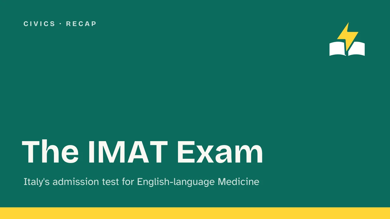 Slide 1 of the presentation on IMAT Exam: The IMAT Exam
