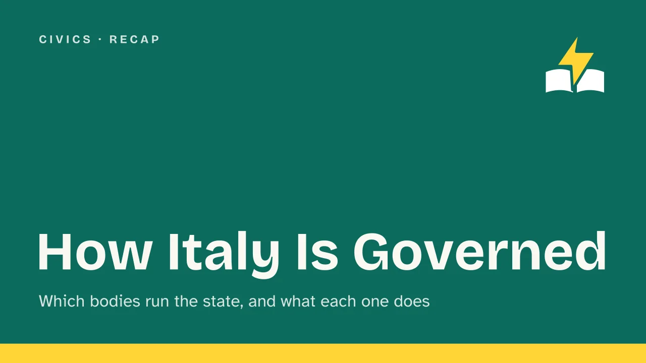 Slide 1 of the presentation on Italian Government Structure: How Italy Is Governed