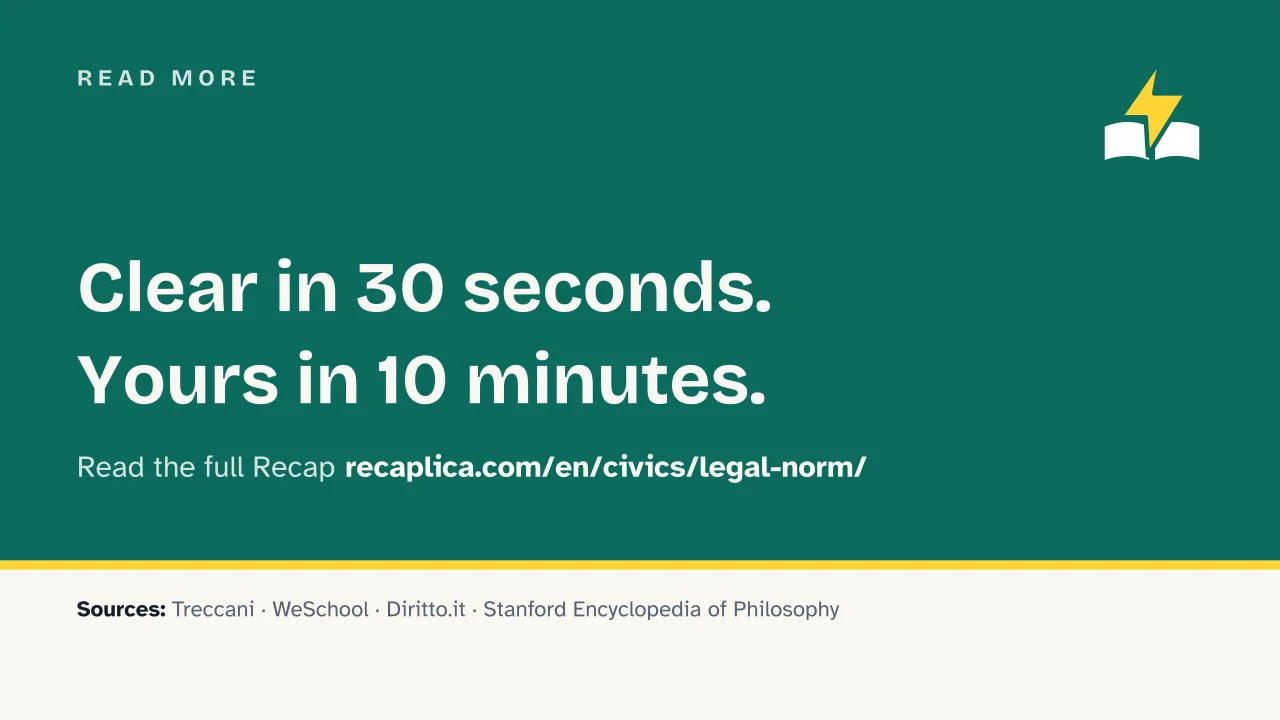 Slide 14 of the presentation on Legal norm: Read more