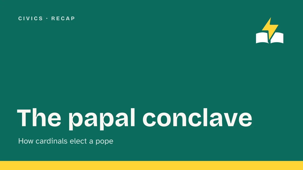 Slide 1 of the presentation on Papal Conclave: The papal conclave