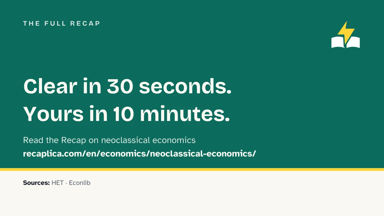Slide 15 of the presentation on Neoclassical Economics: The full Recap