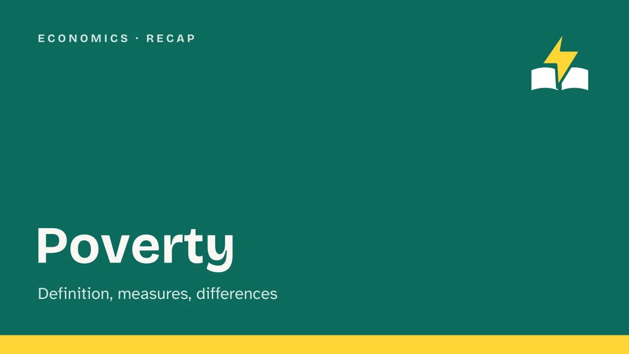 Slide 1 of the presentation on Poverty: Poverty