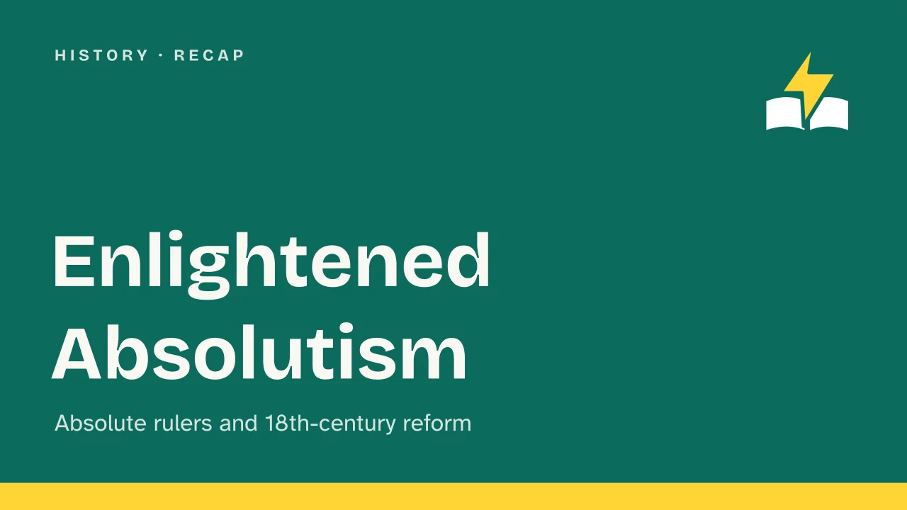 Slide 1 of the presentation on Enlightened Absolutism: Enlightened Absolutism