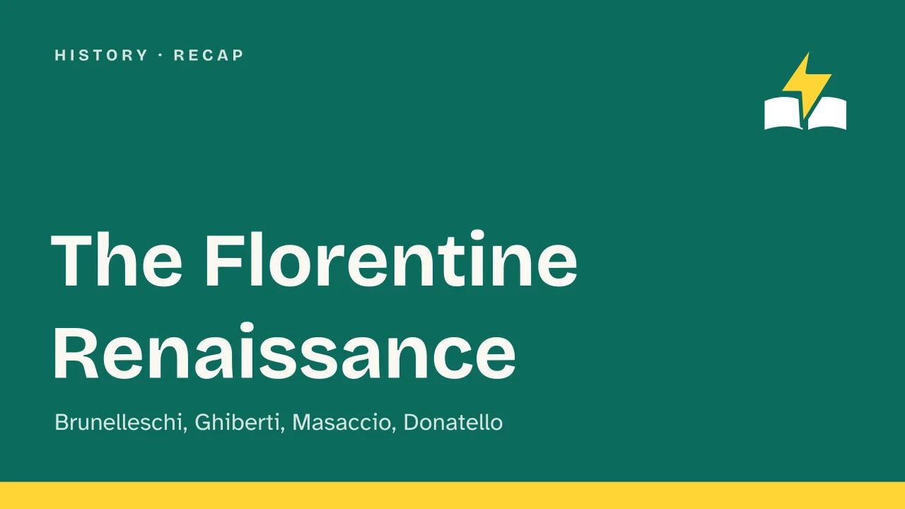 Slide 1 of the presentation on Florentine Renaissance: The Florentine Renaissance