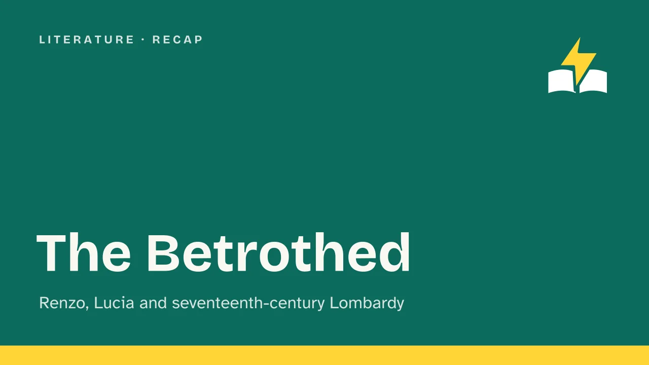 Slide 1 of the presentation on Alessandro Manzoni's The Betrothed: The Betrothed