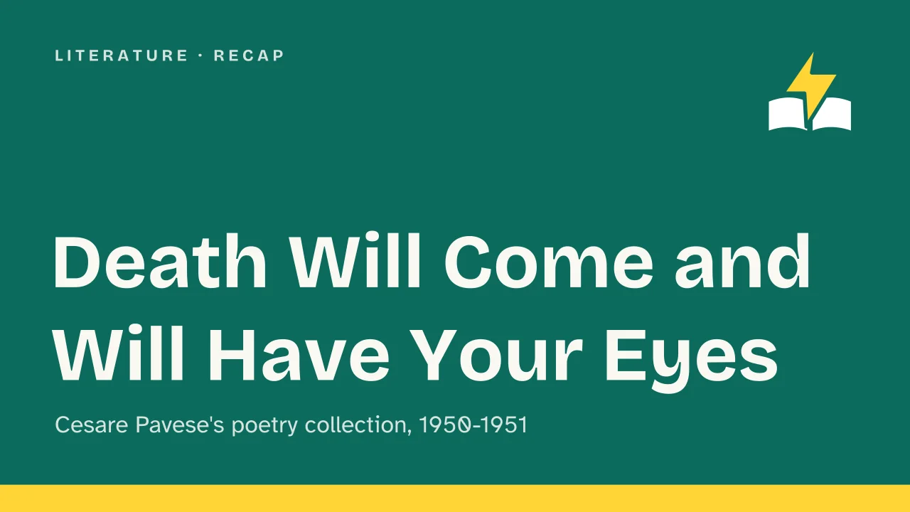 Slide 1 of the presentation on Death Will Come and Will Have Your Eyes: Death Will Come and Will Have Your Eyes