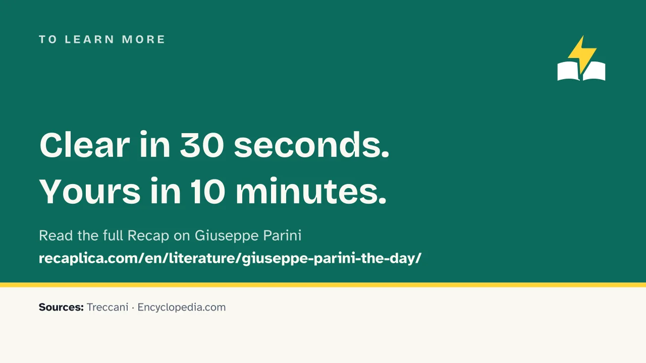 Slide 16 of the presentation on Giuseppe Parini: To learn more