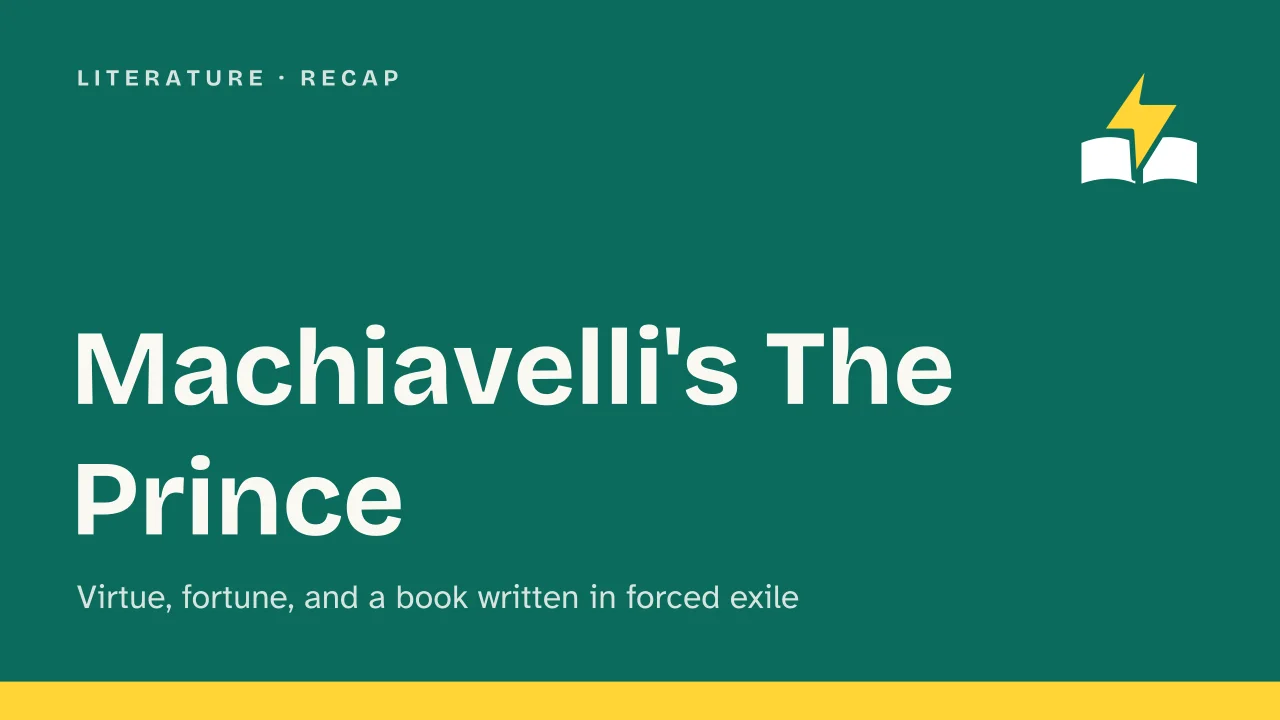Slide 1 of the presentation on Machiavelli's The Prince: Machiavelli's The Prince