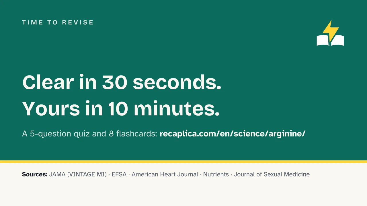 Slide 19 of the presentation on Arginine: Time to revise
