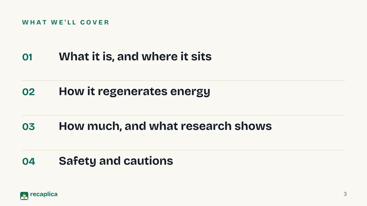 Slide 3 of the presentation on Creatine: What we'll cover