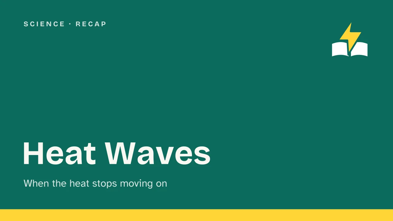 Slide 1 of the presentation on Heat Waves: Heat Waves
