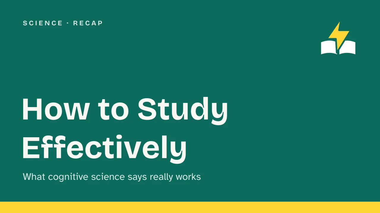Slide 1 of the presentation on How to Study Effectively: How to Study Effectively