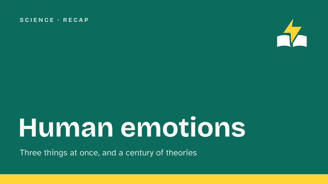Slide 1 of the presentation on Human emotions: Human emotions