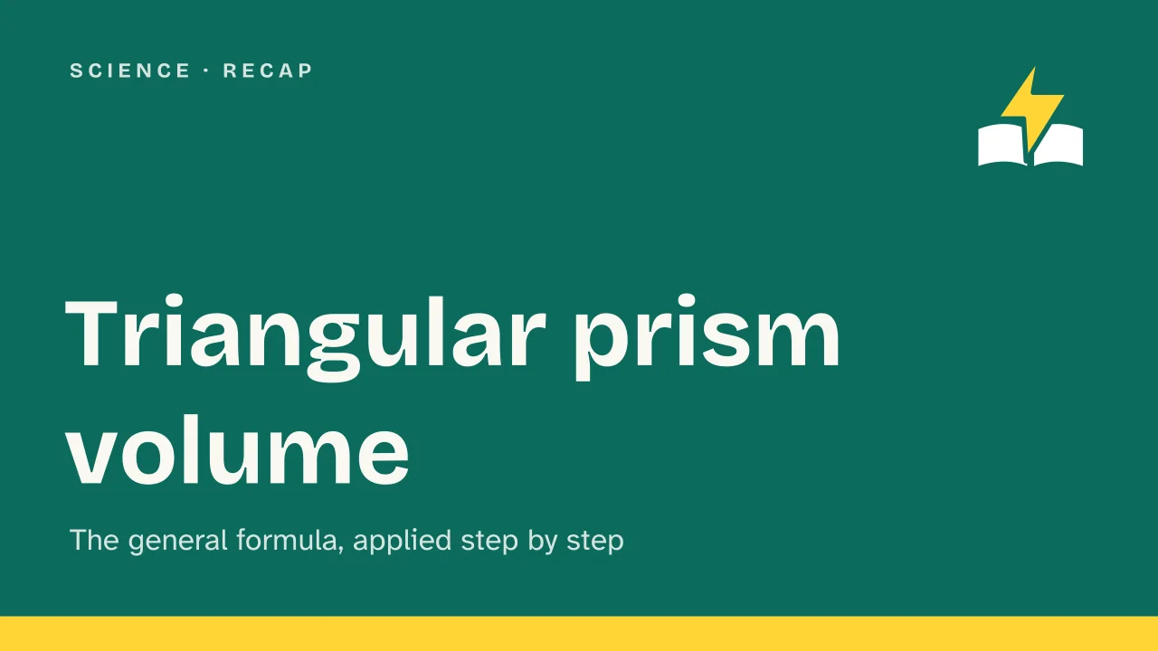 Slide 1 of the presentation on Triangular Prism Volume Formula: Triangular prism volume