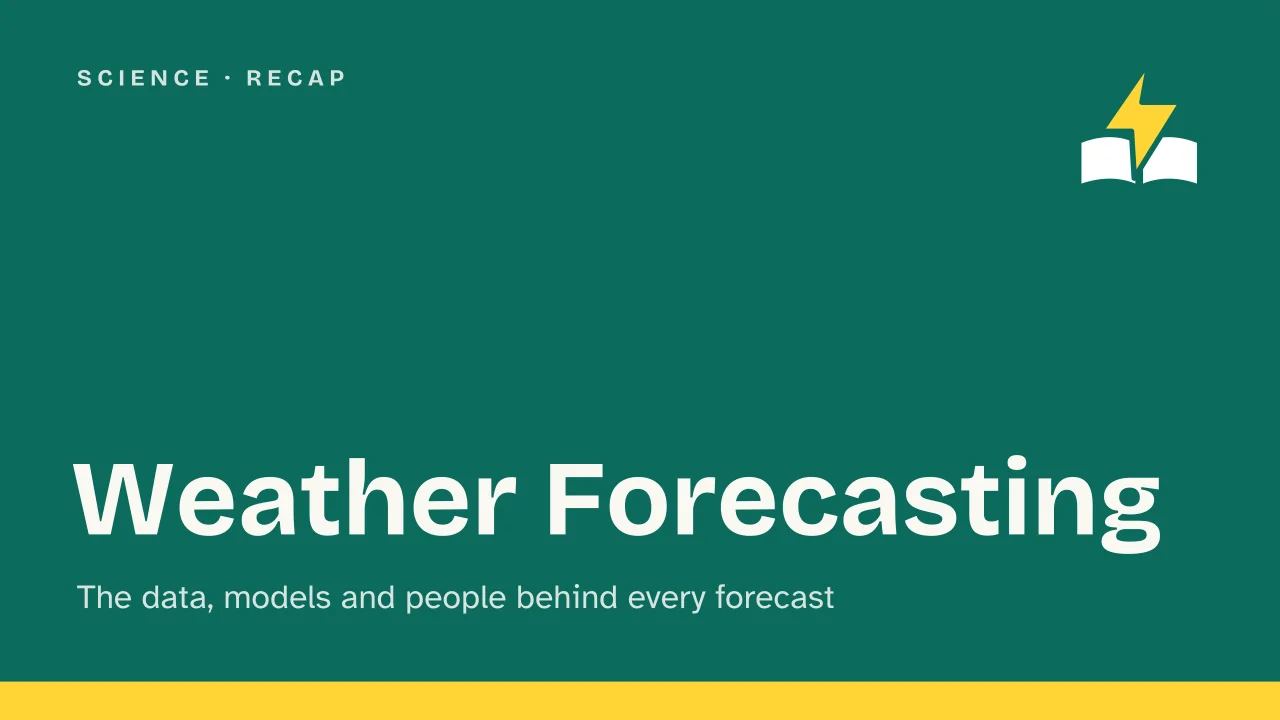 Slide 1 of the presentation on Weather Forecasting: Weather Forecasting