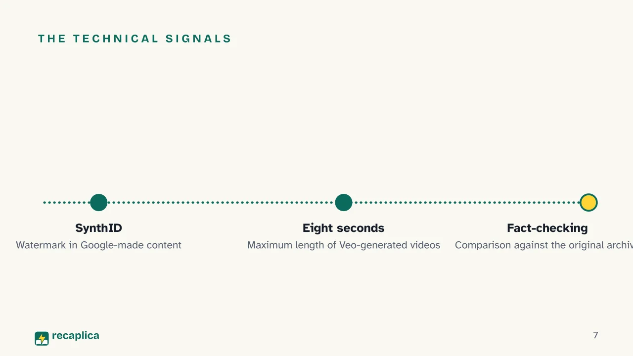 Slide 7 of the presentation on AI Pop Culture: The technical signals