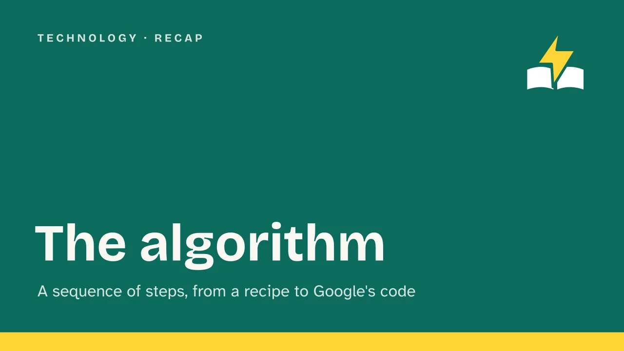 Slide 1 of the presentation on The algorithm: The algorithm