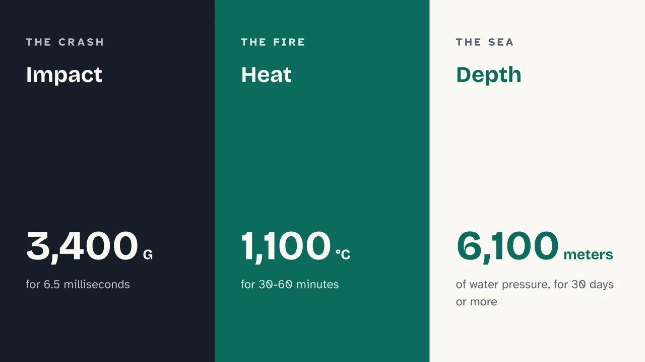 Slide 11 of the presentation on Flight data recorder: Impact · Heat · Depth