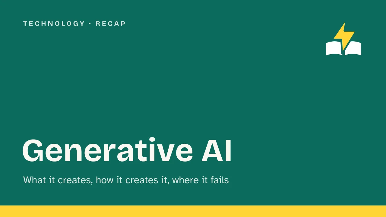 Slide 1 of the presentation on Generative AI: Generative AI
