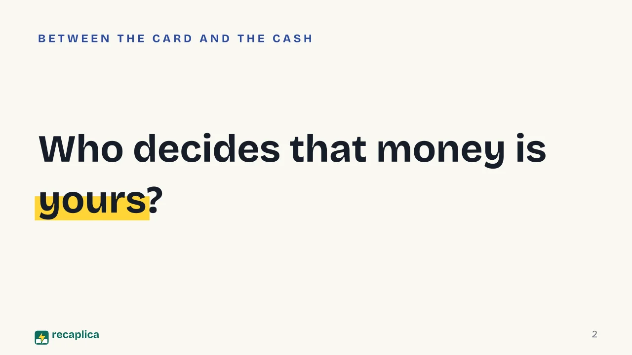 Slide 2 of the presentation on How ATMs Work: Who decides that money is yours?