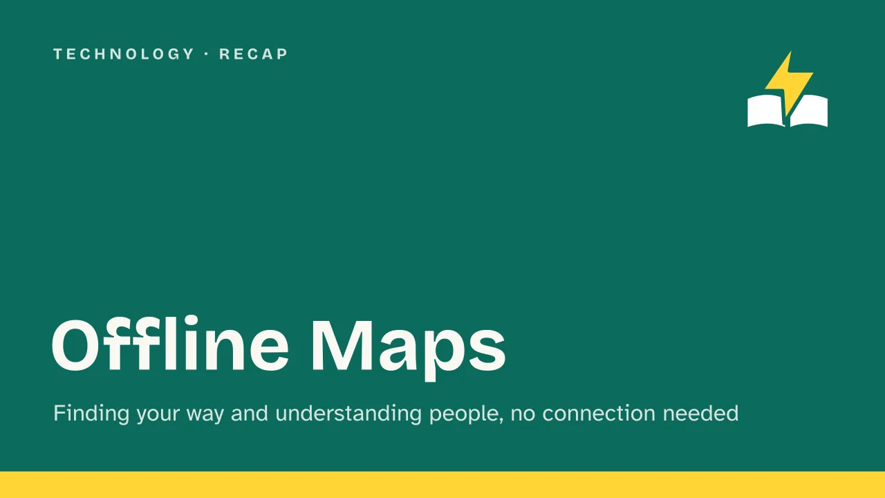 Slide 1 of the presentation on Offline Maps: Offline Maps