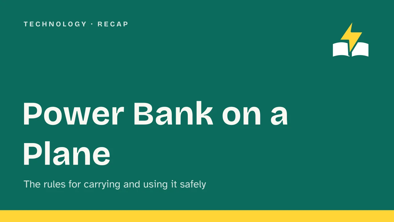Slide 1 of the presentation on Power bank on a plane: Power Bank on a Plane
