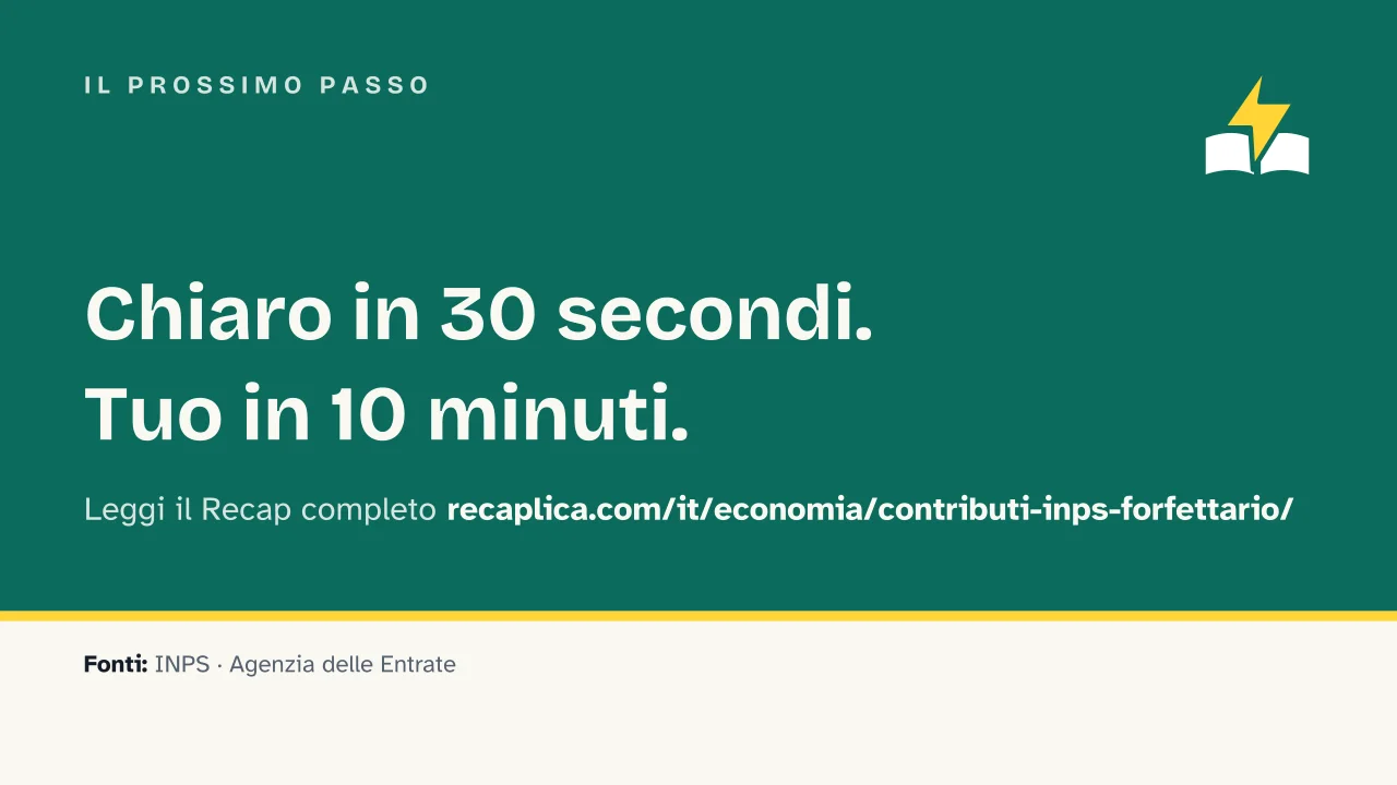 Slide 15 della presentazione su Contributi INPS regime forfettario, come funzionano e quanto si versa: Il prossimo passo