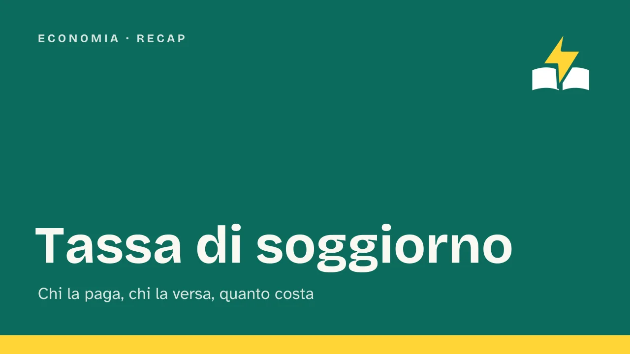 Slide 1 della presentazione su Tassa di soggiorno, cos'è, chi paga e quanto costa: Tassa di soggiorno