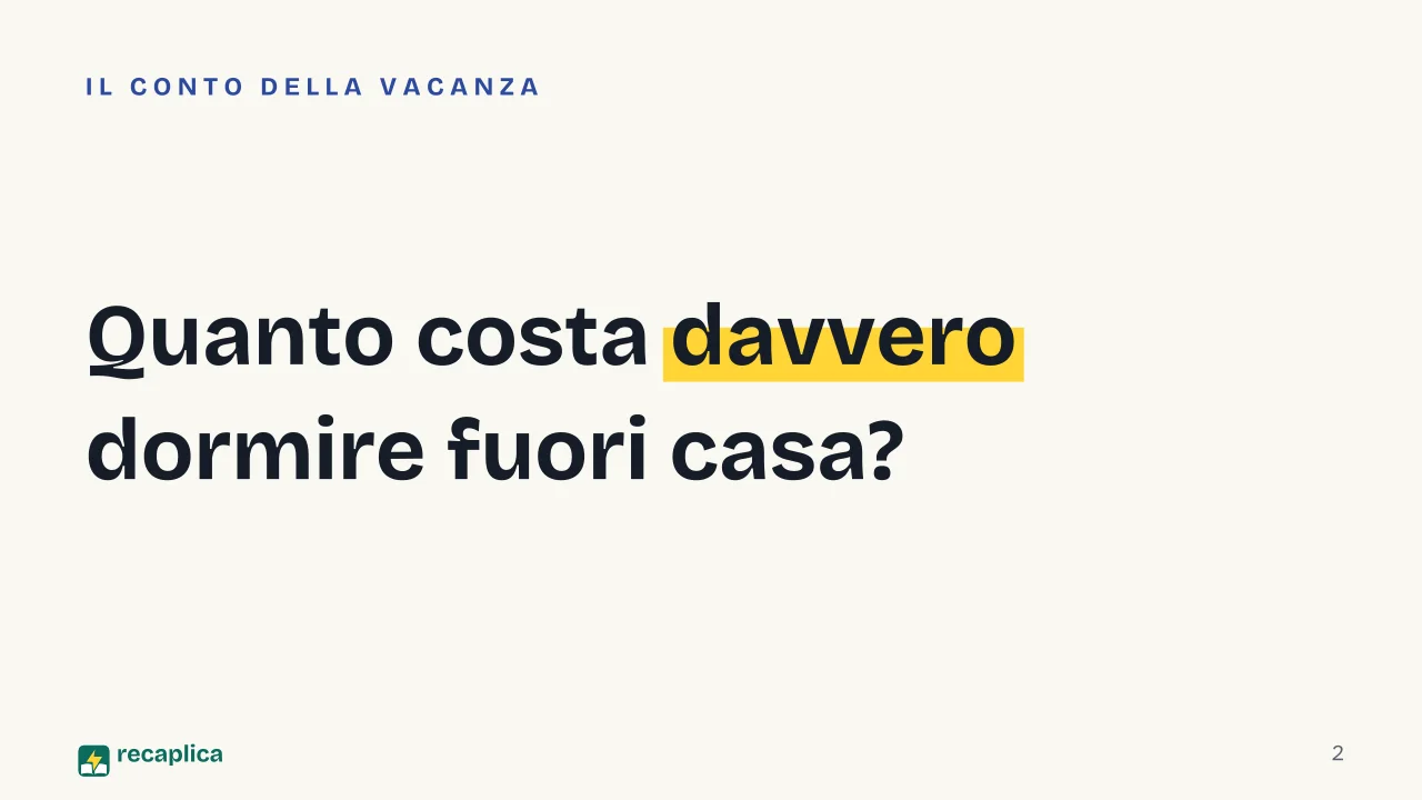 Slide 2 della presentazione su Tassa di soggiorno, cos'è, chi paga e quanto costa: Quanto costa davvero dormire fuori casa?