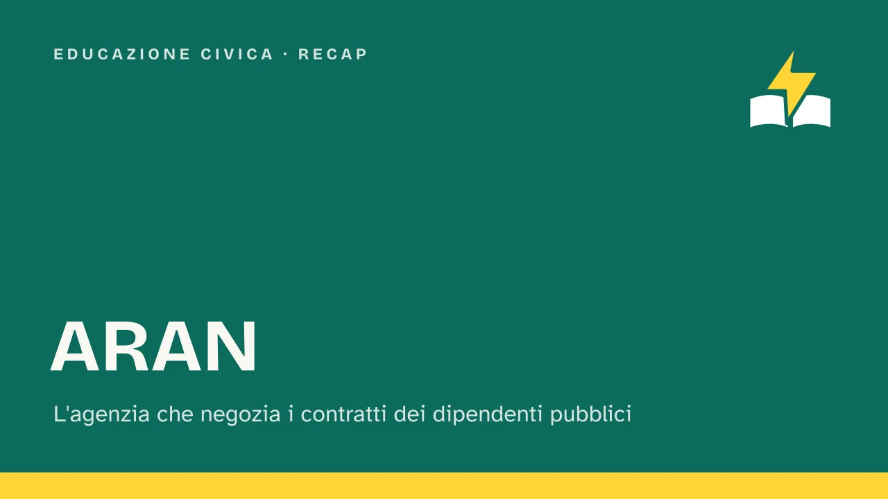 Slide 1 della presentazione su ARAN, l'agenzia dei contratti dei dipendenti pubblici: ARAN