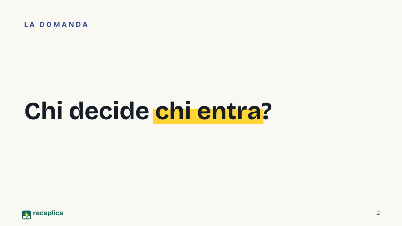 Slide 2 della presentazione su Test ingresso università: Chi decide chi entra?