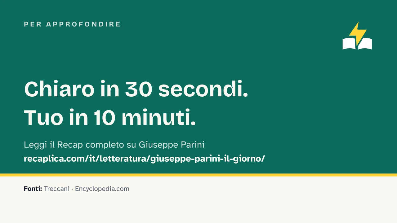 Slide 16 della presentazione su Giuseppe Parini: Per approfondire