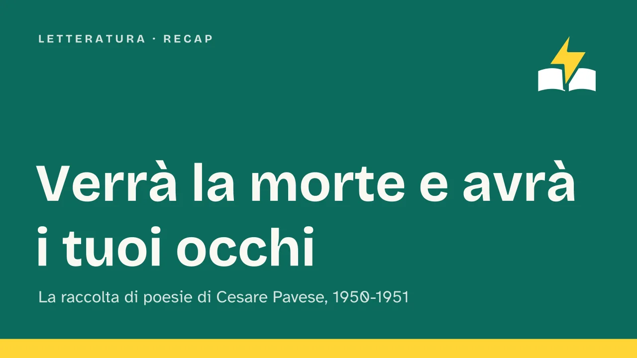 Slide 1 della presentazione su Verrà la morte e avrà i tuoi occhi: Verrà la morte e avrà i tuoi occhi
