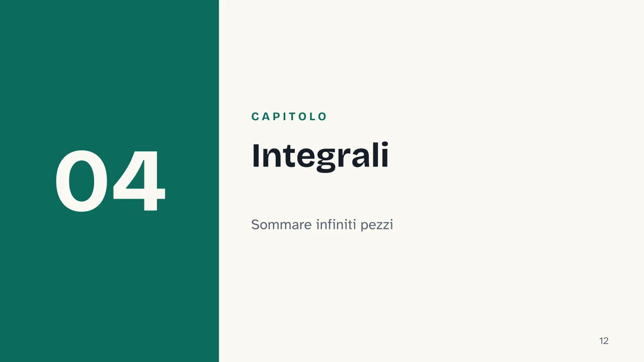 Slide 12 della presentazione su Analisi matematica: Capitolo 04: Integrali