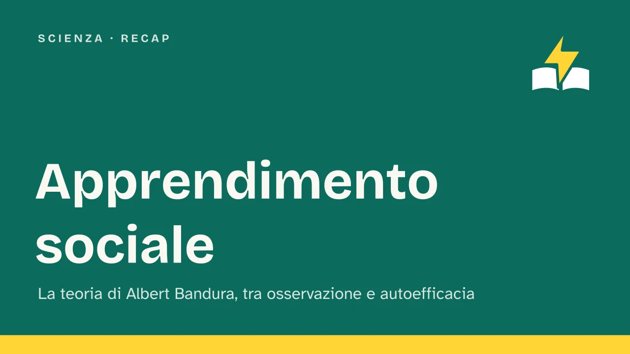 Slide 1 della presentazione su Bandura e la teoria dell'apprendimento sociale, tra osservazione e autoefficacia: Apprendimento sociale