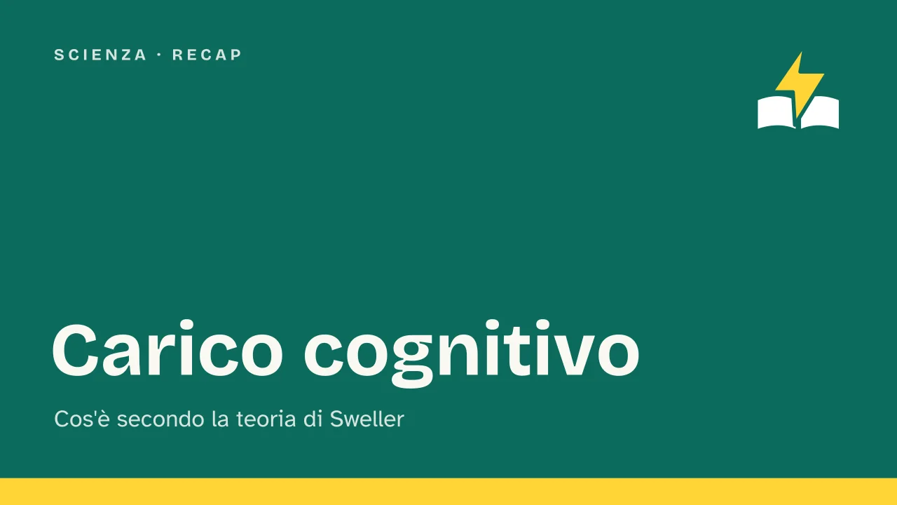Slide 1 della presentazione su Carico cognitivo, cos'è secondo la teoria di Sweller: Carico cognitivo