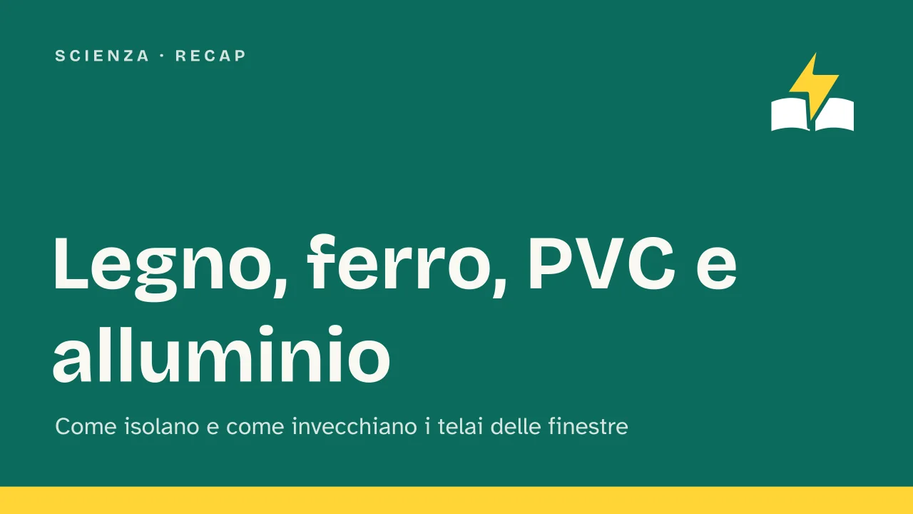 Slide 1 della presentazione su Materiali per infissi: Legno, ferro, PVC e alluminio