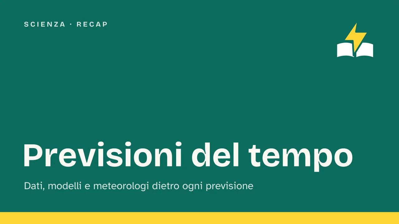 Slide 1 della presentazione su Previsioni del tempo, come funzionano tra dati, modelli e meteorologi: Previsioni del tempo