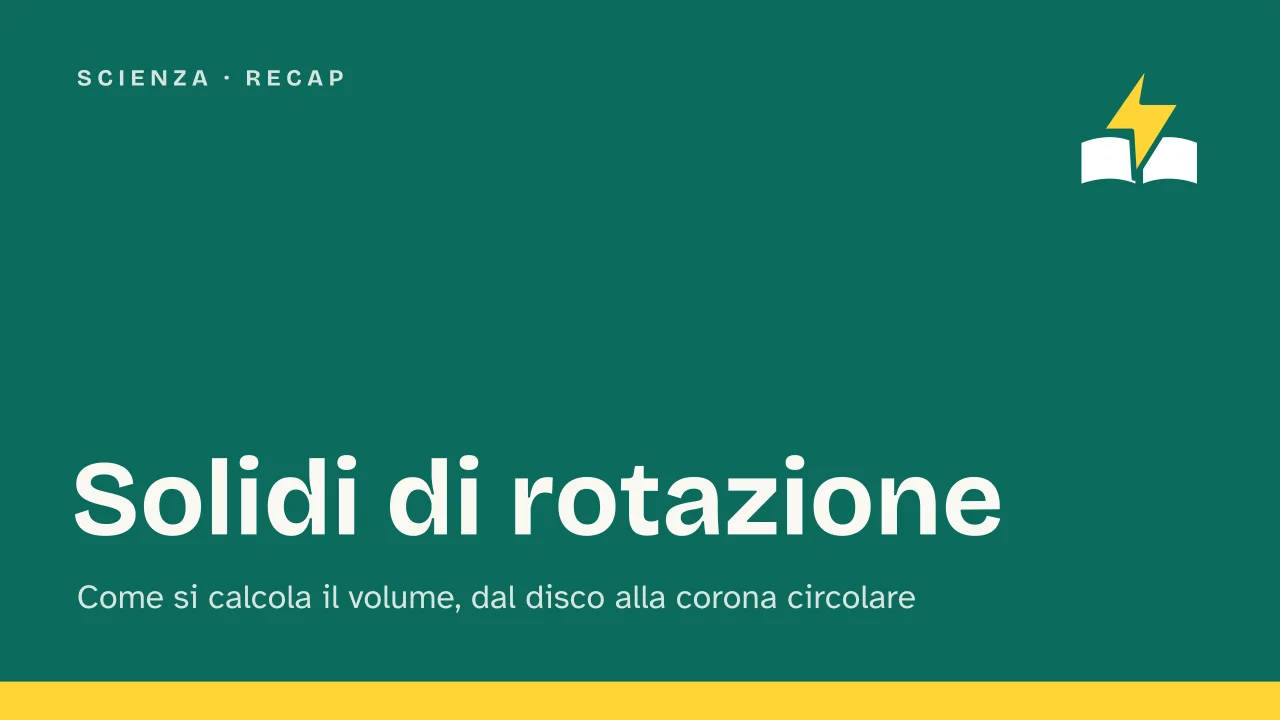 Slide 1 della presentazione su Solidi di rotazione: Solidi di rotazione