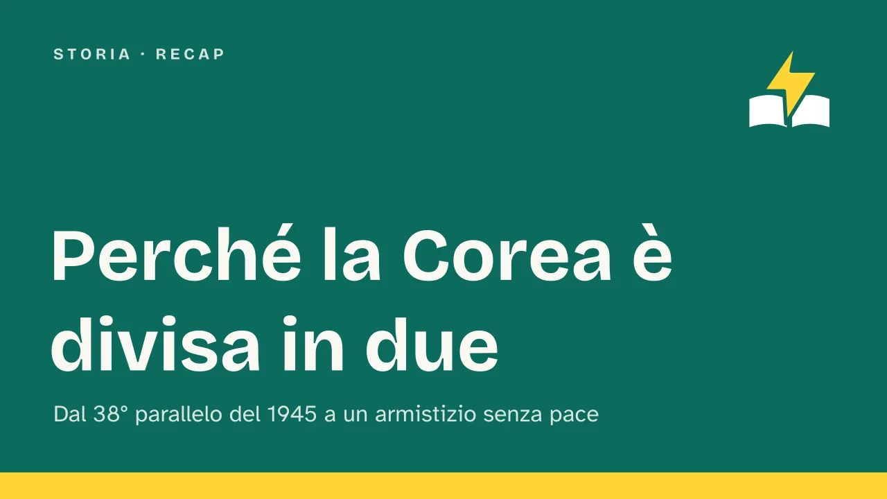 Slide 1 della presentazione su Perché la Corea è divisa in due: Perché la Corea è divisa in due