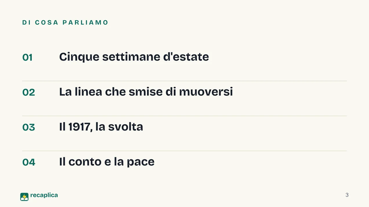 Slide 3 della presentazione su Prima guerra mondiale: Di cosa parliamo