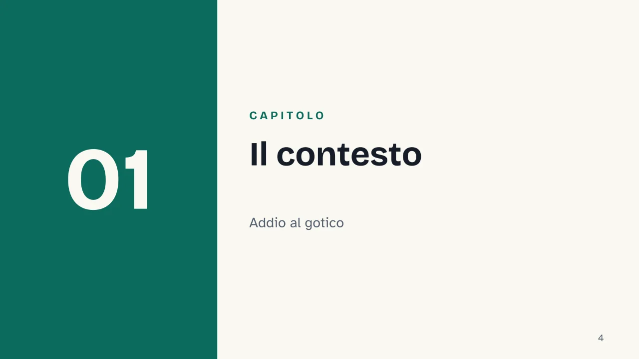 Slide 4 della presentazione su Quattrocento fiorentino: Capitolo 01: Il contesto