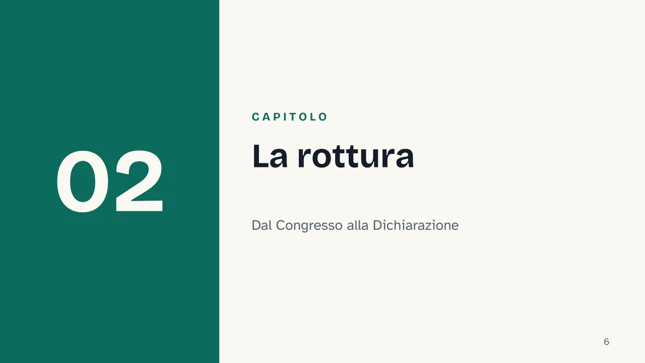 Slide 6 della presentazione su Rivoluzione americana: Capitolo 02: La rottura