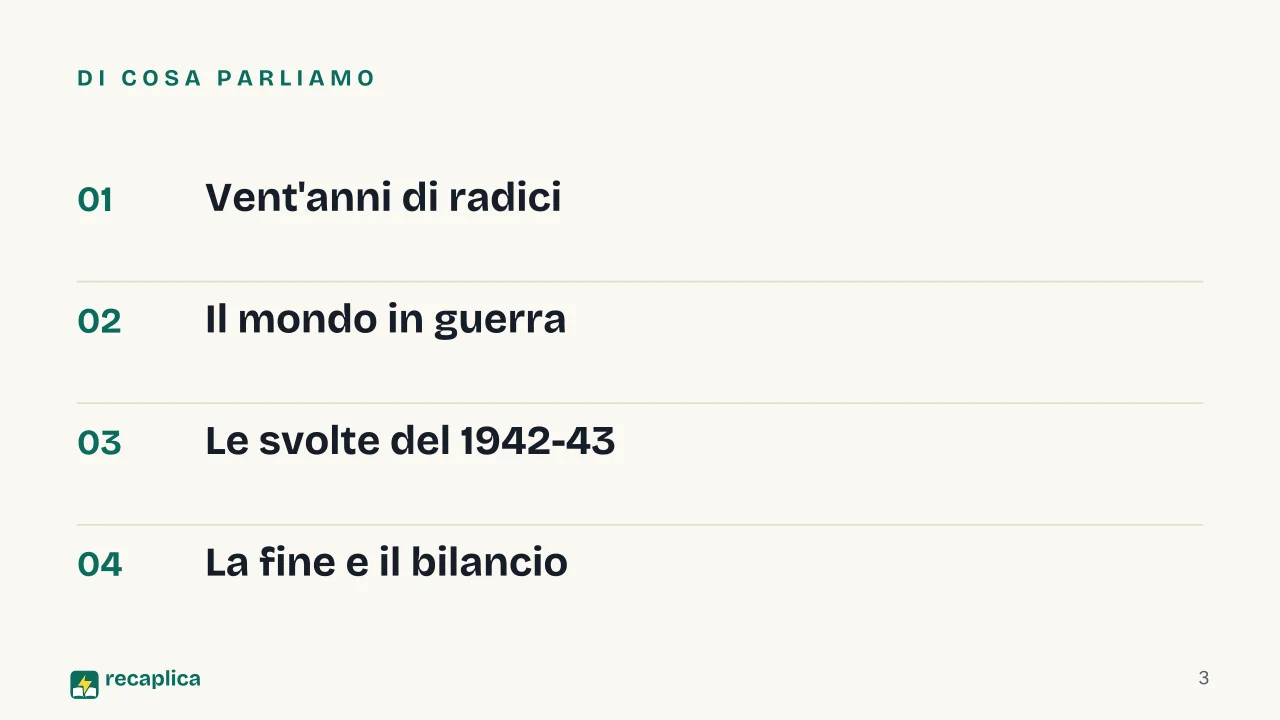 Slide 3 della presentazione su Seconda guerra mondiale: Di cosa parliamo