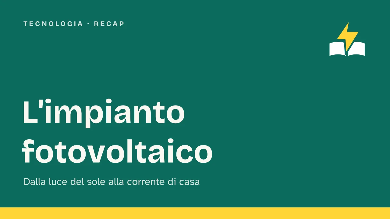 Slide 1 della presentazione su Impianto fotovoltaico: L'impianto fotovoltaico