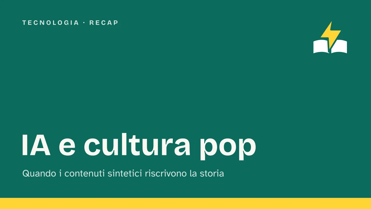 Slide 1 della presentazione su Intelligenza artificiale e cultura pop: IA e cultura pop