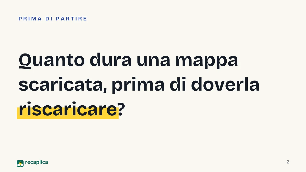 Slide 2 della presentazione su Mappe offline: Quanto dura una mappa scaricata, prima di doverla riscaricare?