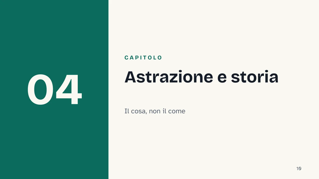 Slide 10 della presentazione su OOP: Capitolo 04: Astrazione e storia